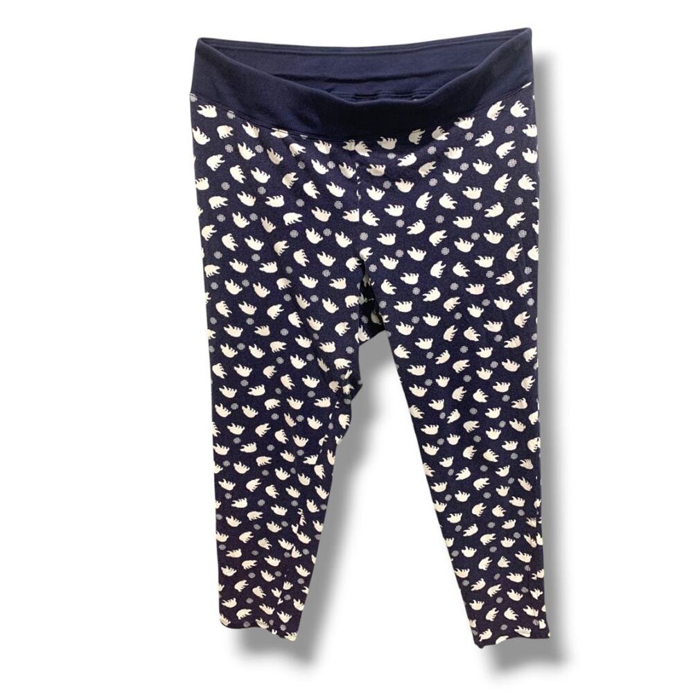 Size 18/20 Cacique Womens Pajama Pants Navy Blue Polar Bear Soft